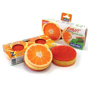 design-schuursponsjes-orange-fruit-sponge-2-stuks