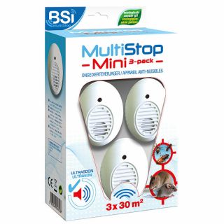 MultiStop Mini, ultrasone ongedierteverjager (3-pack)
