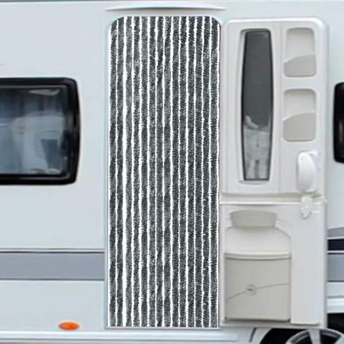 bagage Gasvormig bod Kattenstaart gordijn caravan, donkergrijs, 60 x 180 cm | MarketOnWeb