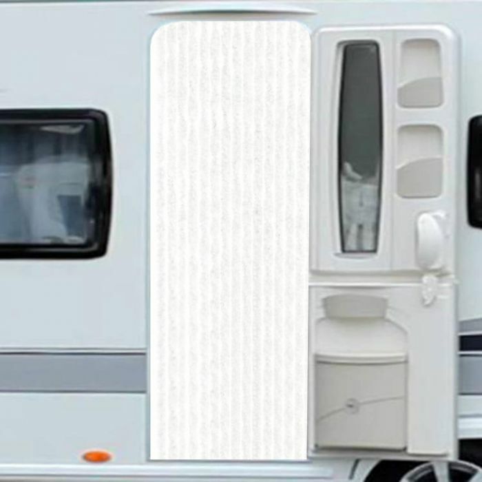 gebed Lucht Bedrijfsomschrijving Kattenstaart gordijn caravan wit, 60 x 180 cm | MarketOnWeb