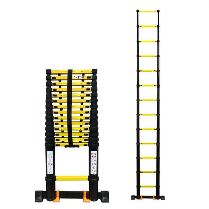 Exclusief Frank Minnaar Telescopische ladder 4,4 meter Premium Black | MarketOnWeb