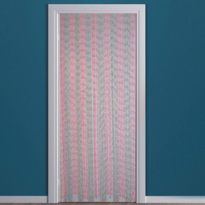 Vliegengordijn, knopen, roze, 90 x 200 cm MarketOnWeb