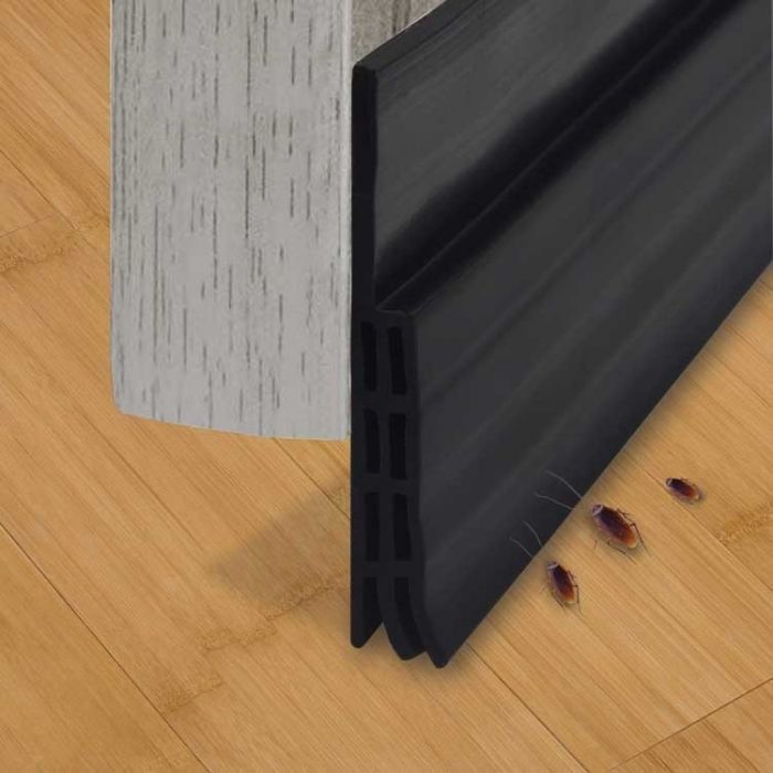 Onnodig Lil Vierde Zelfklevende tochtstrip voor deur, 100 cm - zwart | MarketOnWeb