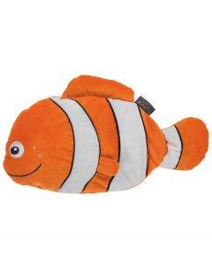Warmwaterkruik-knuffel-clownvis-cleo-0,8L-warmteknuffel-wit-oranje-winter-opwarmen-zeedier-vis