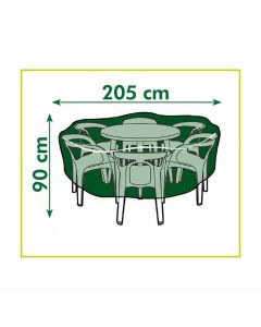 beschermhoes-tuinset-nature-rond-ronde-tafel-205-cm-diameter