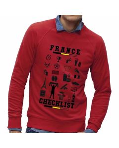 Rode-sweater-België-Checklist-France