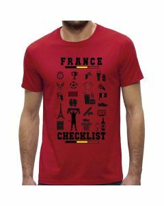 Rode-T-shirt-België-Checklist-France
